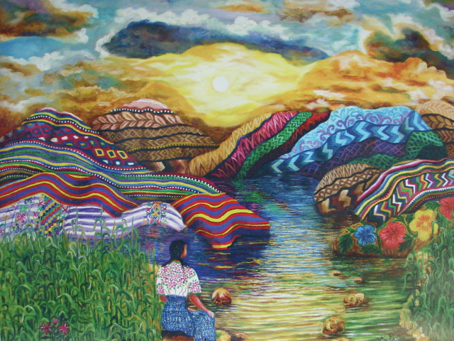 2010 Arte Maya Calendar Guatemala Mayan Paintings By Lake Atitlan