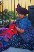 Making Santa Catarina Palopo Guatemala Doll Huipiles