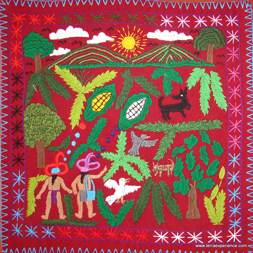 Mayan Embroidered Folk Art Tapestries from Guatemala, a Fair Trade Gift